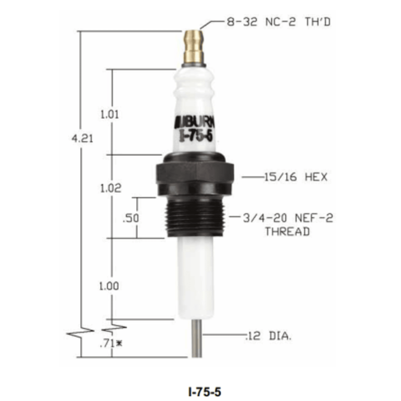 I-75-5 - Auburn - Igniter (CS12949) (40PK)