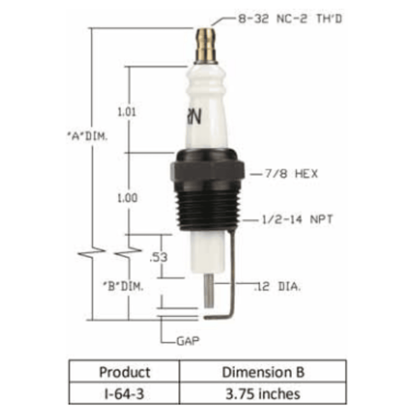 I-64-3 - Auburn - Igniter (CS12959) (40PK)