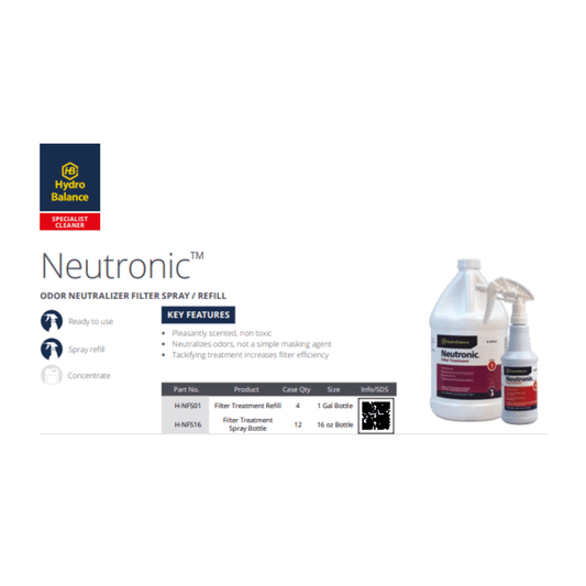 HydroBalance Neutronic™ Odor Neutralizer Filter Spray / Refill