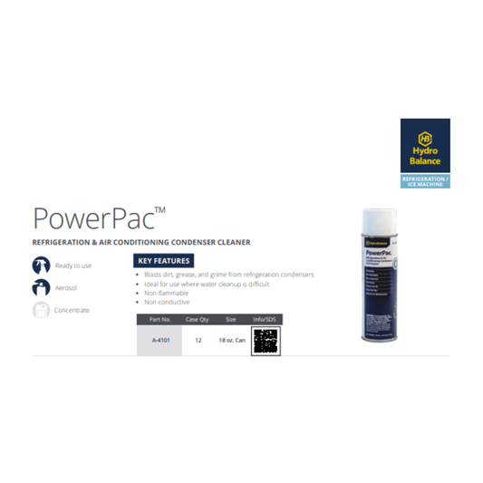 HydroBalance PowerPac™ Refrigeration & Air Conditioning Condenser Cleaner