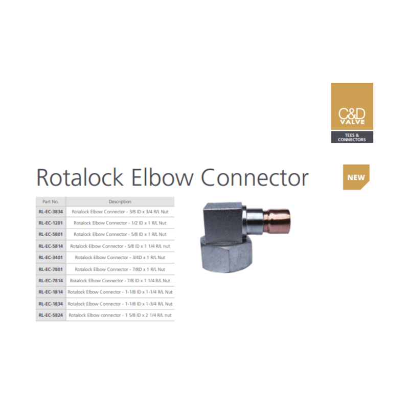 C&D Rotalock Elbow Connector
