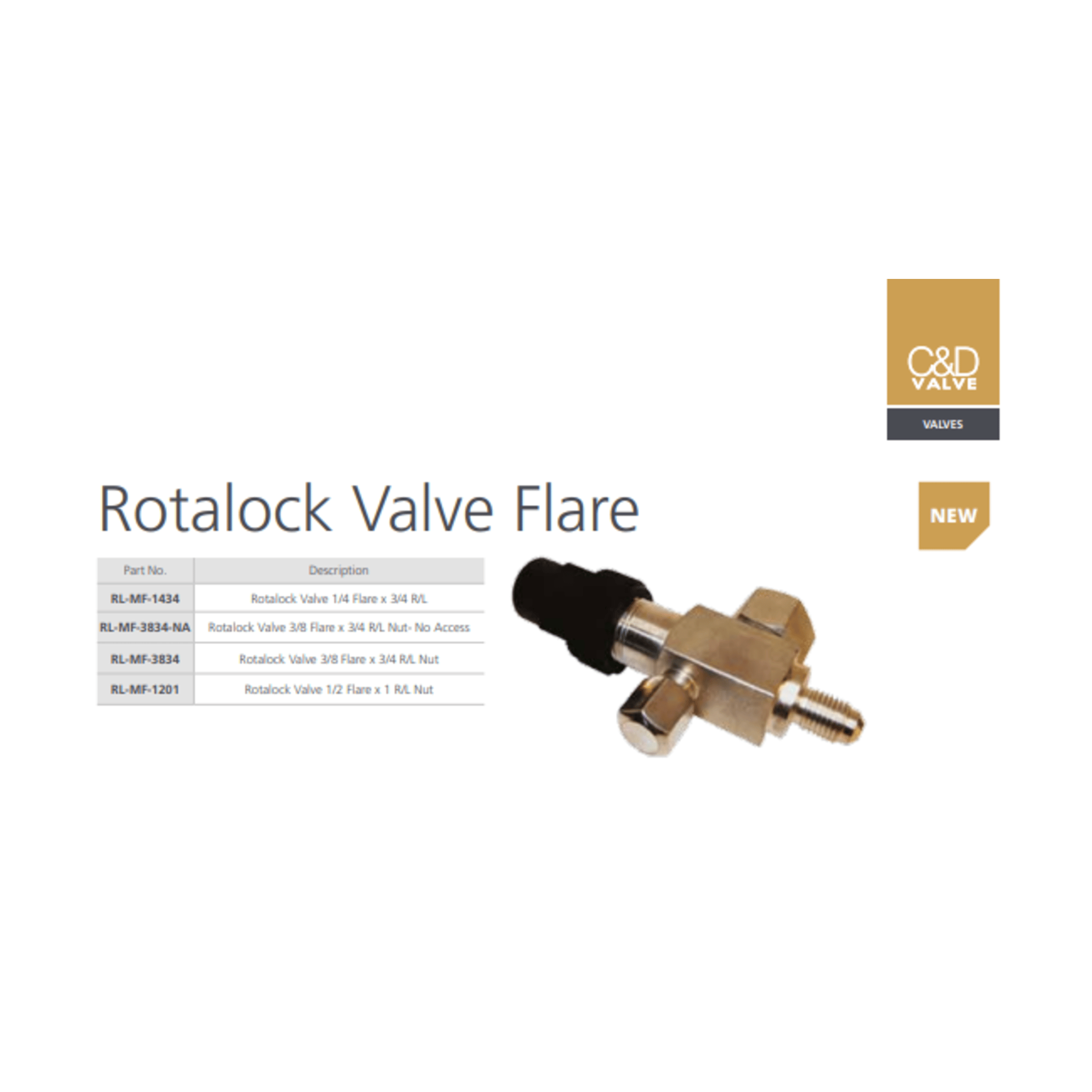 C&D Rotalock Valve Flare – E.S. Gallagher