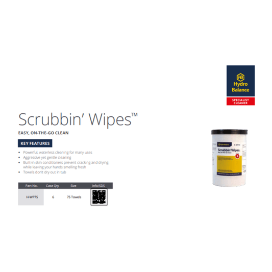 HydroBalance Scrubbin’ Wipes™ Easy, On-the-Go Clean