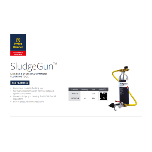 HydroBalance SludgeGun™ Line Set & System Component Flushing Tool
