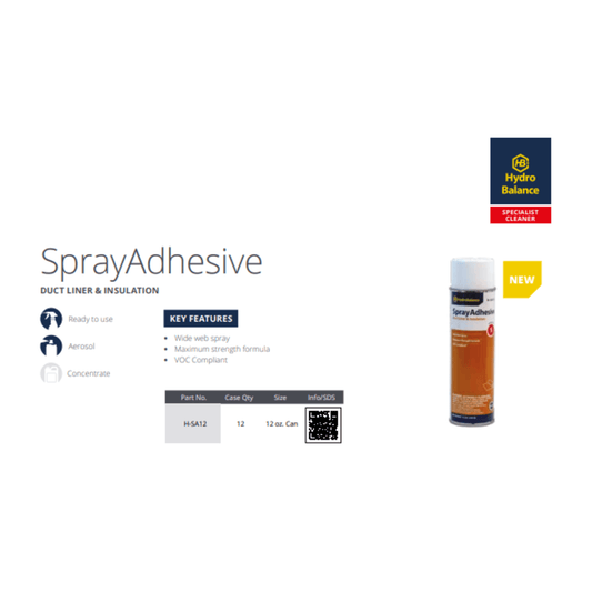 HydroBalance SprayAdhesive Duct Liner & Insulation