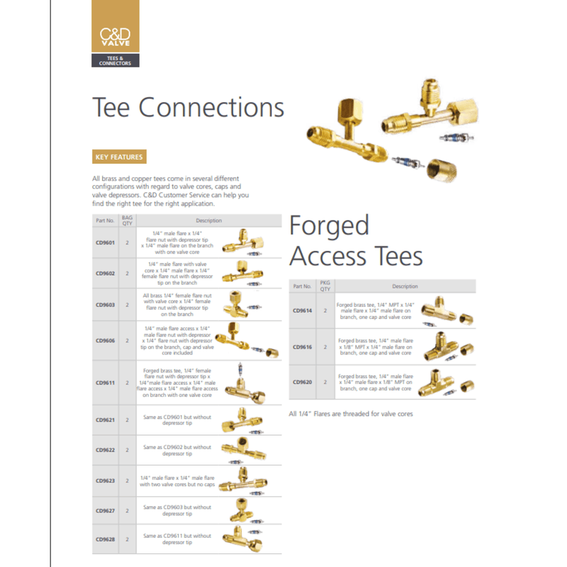 C&D Tee Connections