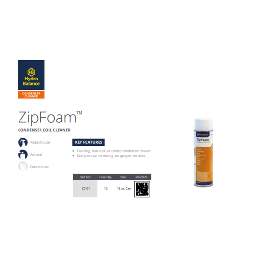 HydroBalance ZipFoam™ Condenser Coil Cleaner