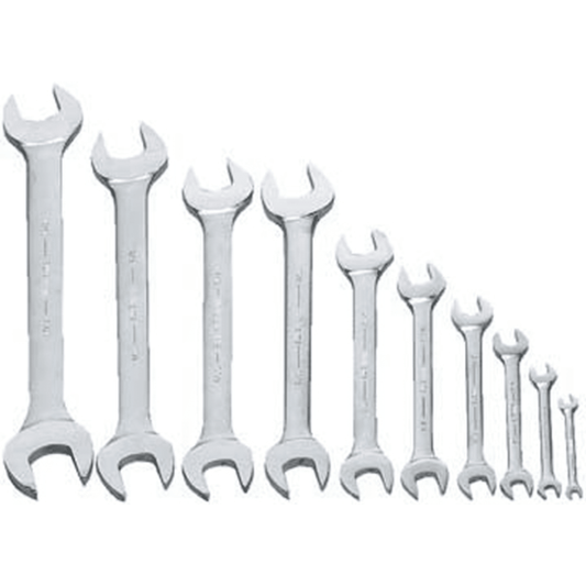 Williams WS-1710A, 10 pc SAE Double Head Open End Wrench Set
