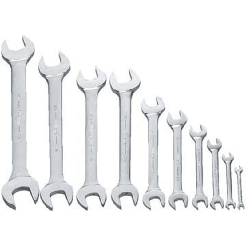 JHWWS-1710A - Williams - 10 pc SAE Double Head Open End Wrench Set